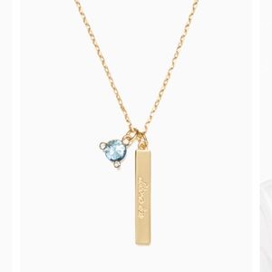 Kate Spade born to be March Pendant
